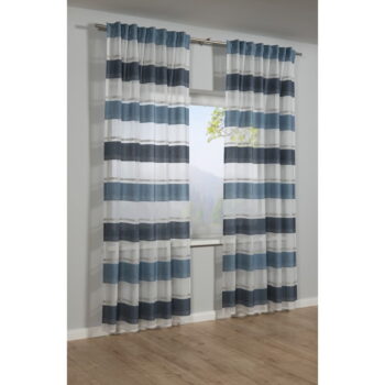 Modrá záclona 245x140 cm Etamine - Gardinia – Obrázok 2