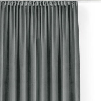 Sivý zamatový dimout záves 140x175 cm Velto – Filumi - Image 8