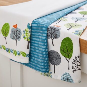 Bavlnené utierky v súprave 3 ks 45x65 cm Forest Birds – Cooksmart ® - Image 2