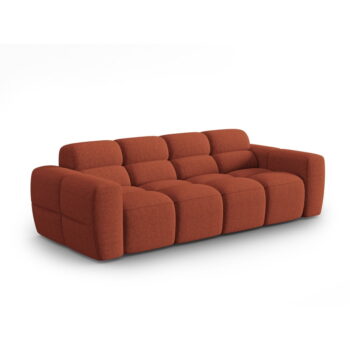 Pohovka v tehlovej farbe 256 cm Lisa – Micadoni Home - Image 2