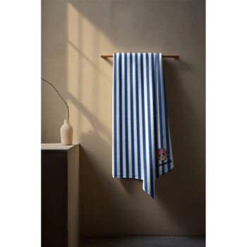 Modrá bavlnená detská osuška 75x140 cm Stripes – Playmobil - Image 2