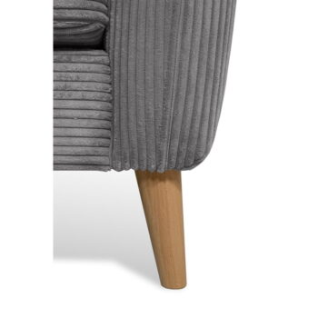Tmavosivá menčestrová rohová pohovka (ľavý roh) Paris – Scandic - Image 6