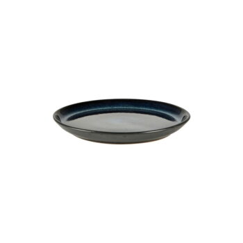Čierny/modrý dezertný kameninový tanier ø 17 cm Mensa – Bitz - Image 2