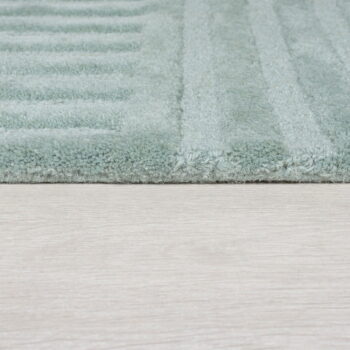 Tyrkysovomodrý vlnený koberec Flair Rugs Zen Garden, 160 x 230 cm - Image 4