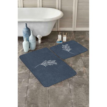 Modré kúpeľňové predložky v súprave 2 ks 60x100 cm – Mila Home - Image 4