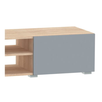 Sivý TV stolík v dekore duba 140x31 cm Podium - TemaHome - Image 4