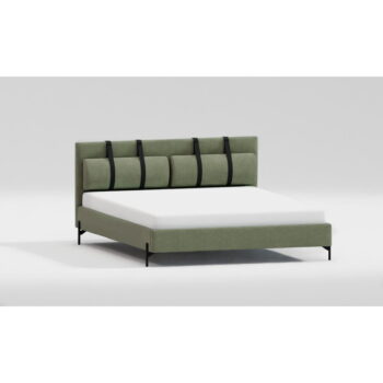 Zelená čalúnená jednolôžková posteľ s roštom 90x200 cm Tulsa – Ropez - Image 5