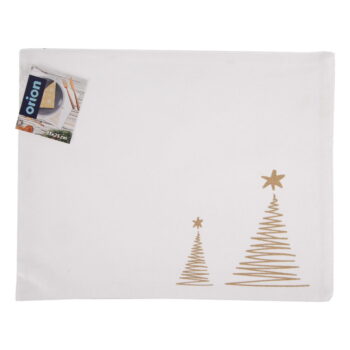 Bavlnené prestieranie s vianočným motívom 25x35 cm Stromek – Orion - Image 4