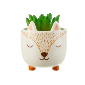 Kamenný obal na kvetináč ø 7 cm Woodland Fox – Sass & Belle – Obrázok 3