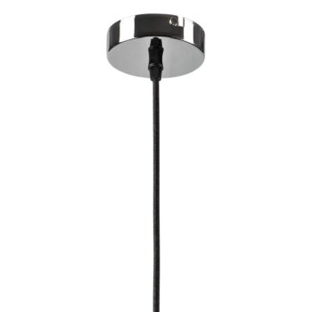 Závesné svietidlo v lesklej striebornej farbe so skleneným tienidlom ø 30 cm Asta – LAMKUR - Image 6
