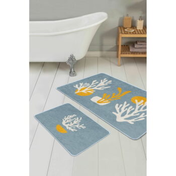 Modré kúpeľňové predložky v súprave 2 ks 60x100 cm – Mila Home - Image 3