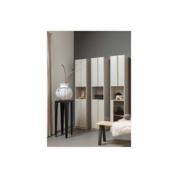 Krémovobiela modulárna skrinka z borovicového dreva 40x210 cm Basu – WOOOD - Image 4