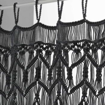 Čierny záves do dverí 90x200 cm Macarena – douceur d'intérieur - Image 2