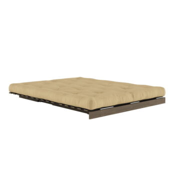 Rozkladacia pohovka v béžovohorčicovej farbe 160 cm Roots – Karup Design – Obrázok 3