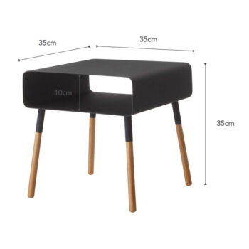 Čierny odkladací stolík YAMAZAKI Plain, výška 35 cm - Image 5