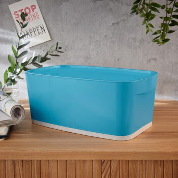 Modrý úložný box s vekom 32x19x13 cm MyBox – Leitz - Image 11