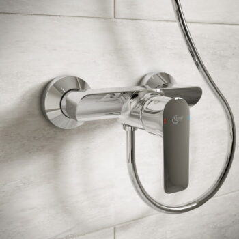 Sprchová nástenná batéria v lesklo striebornej farbe Connect Air – Ideal Standard - Image 2