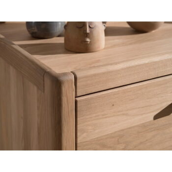 Detská komoda z dubového dreva v prírodnej farbe 100x95x55 cm Forrest – Vipack - Image 4