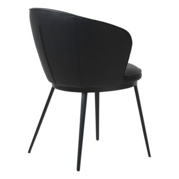 Čierna jedálenská stolička z imitácie kože Unique Furniture Gain Leath - Image 4