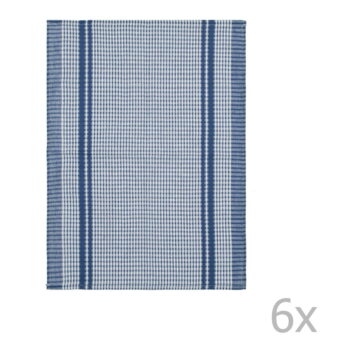 Sada 6 modrých bavlnených utierok Tiseco Home Studio Waffle, 50 × 70 cm - Image 2