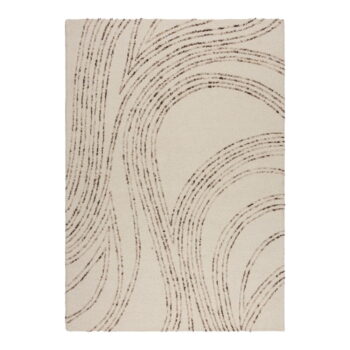 Hnedo-krémový vlnený koberec 120x170 cm Abstract Swirl – Flair Rugs - Image 6