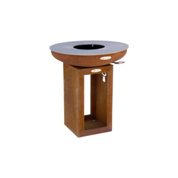 Hnedý vonkajší gril na drevo Remundi Carus S, ø 62 cm - Image 5