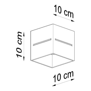 Čierne stropné svietidlo s kovovým tienidlom 10x10 cm Lorum – Nice Lamps - Image 6