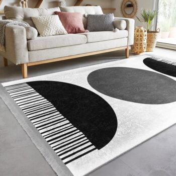 Bielo-čierny koberec 160x230 cm - Mila Home - Image 3