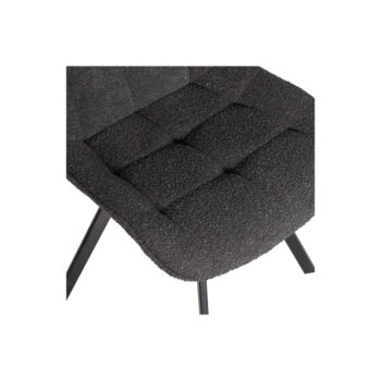 Antracitová otočná jedálenská stolička Sutton – WOOOD - Image 5