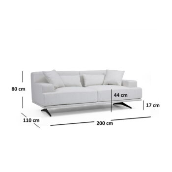 Svetlosivá pohovka 200 cm Bentley – Balcab Home - Image 8
