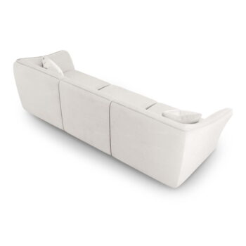 Biela pohovka z textílie buklé 292 cm Tokyo – Cosmopolitan Design - Image 3