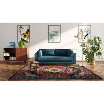 Tmavomodrá pohovka 222 cm Celerio – Ame Yens - Image 3