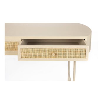 Béžový konzolový stolík 40x120 cm Amaya – White Label – Obrázok 6
