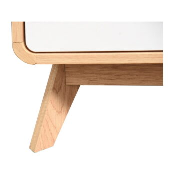 TV stolík v dekore duba v bielo-prírodnej farbe 100x40 cm Caitlin – Støraa - Image 6