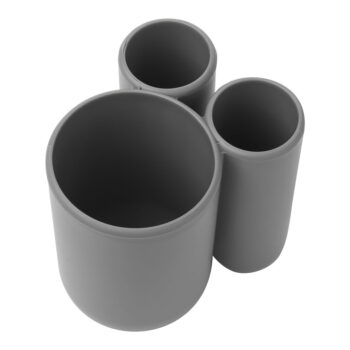 Sivý plastový téglik na zubné kefky Touch – Umbra - Image 6