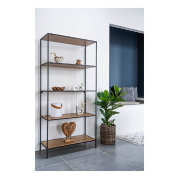 Knižnica v dekore duba v prírodnej farbe 80x170 cm Vita – House Nordic - Image 6