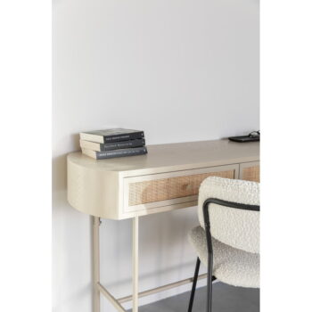 Béžový konzolový stolík 40x120 cm Amaya – White Label – Obrázok 8