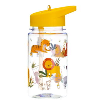 Detská fľaša na vodu so slamkou Sass & Belle Drink Up Safari, 400 ml - Image 3