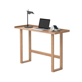 Písací stôl z masívneho dubového dreva Wireworks Slim - Image 4