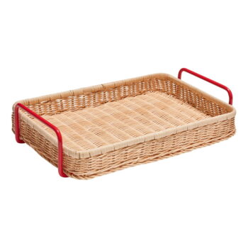 Servírovací ratanový podnos 27x42 cm Splint – Hübsch - Image 5
