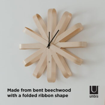 Nástenné hodiny ø 51 cm Ribbonwood – Umbra – Obrázok 9