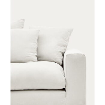 Biely poťah na kreslo 140 cm Nora – Kave Home - Image 6