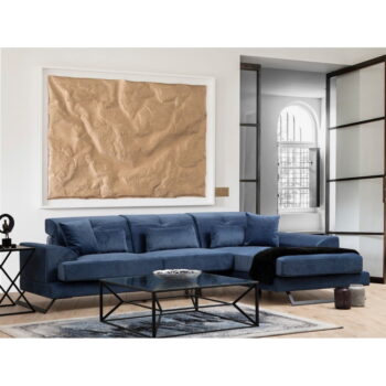 Modrá rohová pohovka (pravý roh) Frido – Balcab Home - Image 7