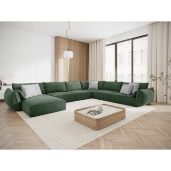 Tmavozelená rohová pohovka (pravý roh) Vanda - Mazzini Sofas - Image 5