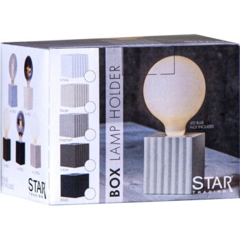 Biela lampová noha 10 cm Box – Star Trading - Image 2