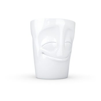 Biely spokojný porcelánový hrnček s uškom 58products, objem 350 ml - Image 3