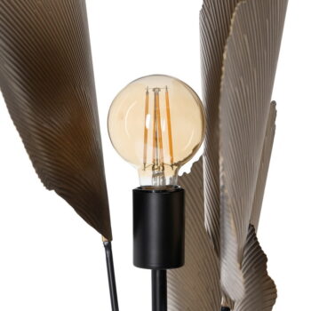 Stojacia lampa v čiernej a zlatej farbe (výška 167 cm) – Ixia - Image 3