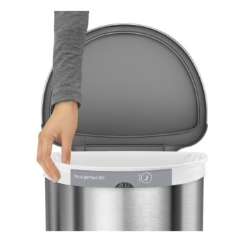 Bezdotykový odpadkový kôš z nerezovej ocele 45 l - simplehuman - Image 3