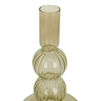 Zelený sklenený svietnik PT LIVING Swirl Bubbles – Obrázok 3