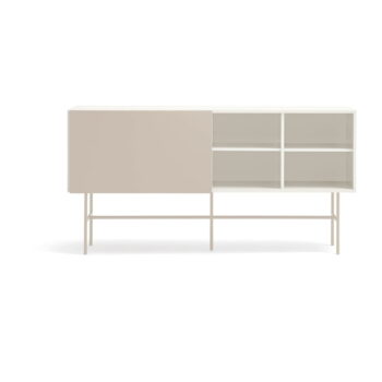 Béžovo-krémová nízka komoda s posuvnými dverami 180x91 cm Nube – Teulat – Obrázok 4